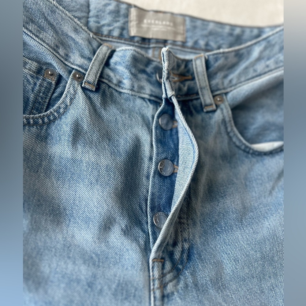 Everlane Blue Straight Jeans Classic Style - Picture 13 of 13